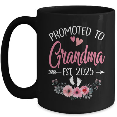 Promoted To Grandma Est 2025 Mothers Day First Time Mug | teecentury