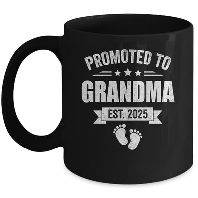 Promoted To Grandma Est 2025 Mothers Day First Time New Mug | teecentury