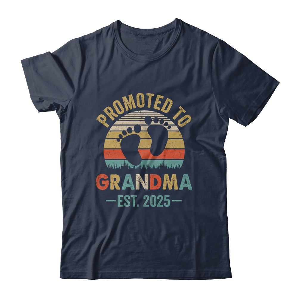 Promoted To Grandma Est 2025 Mothers Day Vintage Shirt & Tank Top | teecentury