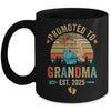 Promoted To Grandma Est 2025 Retro First Time Grandma Mug | teecentury