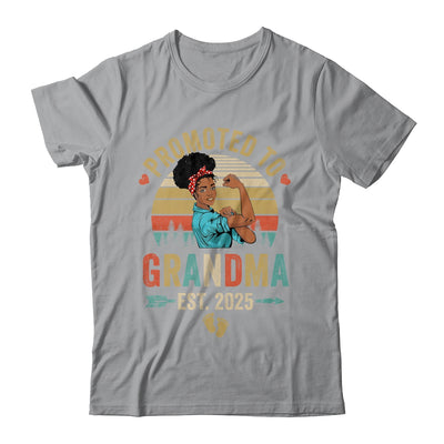 Promoted To Grandma Est 2025 Vintage First Time Grandma Shirt & Tank Top | teecentury