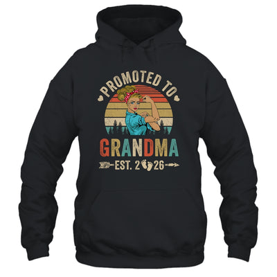 Promoted To Grandma Est 2026 Retro First Time Grandma Shirt & Tank Top | teecentury