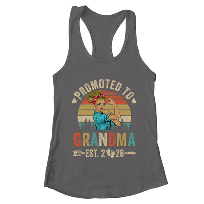 Promoted To Grandma Est 2026 Retro First Time Grandma Shirt & Tank Top | teecentury