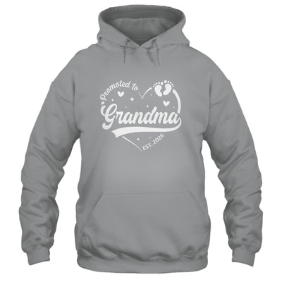 Promoted To Grandma Est 2026 Soon To Be New Grandmom Heart Shirt & Tank Top | teecentury