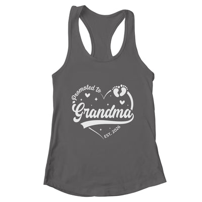 Promoted To Grandma Est 2026 Soon To Be New Grandmom Heart Shirt & Tank Top | teecentury