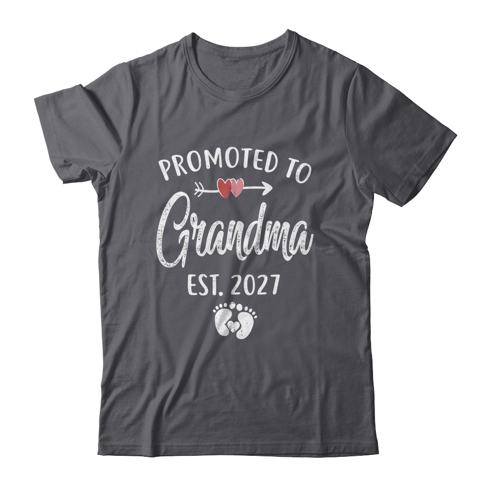 Promoted To Grandma Est 2027 Funny First Time Mothers Day Shirt & Hoodie | teecentury