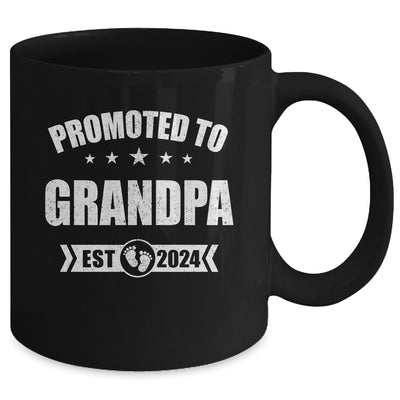 Promoted To Grandpa Est 2024 Fathers Day First Time New Mug | teecentury