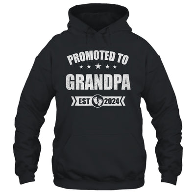 Promoted To Grandpa Est 2024 Fathers Day First Time New Shirt & Hoodie | teecentury