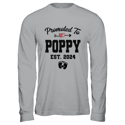Promoted To Grandpa Est 2024 First Time Fathers Day Shirt & Hoodie | teecentury