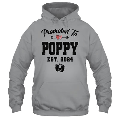 Promoted To Grandpa Est 2024 First Time Fathers Day Shirt & Hoodie | teecentury