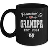 Promoted To Grandpa Est 2024 Funny First Time Fathers Day Mug | teecentury