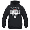 Promoted To Grandpa Est 2024 Funny First Time Fathers Day Shirt & Hoodie | teecentury