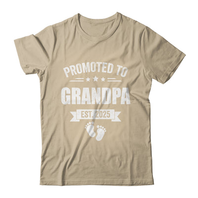 Promoted To Grandpa Est 2025 Fathers Day First Time New Shirt & Hoodie | teecentury