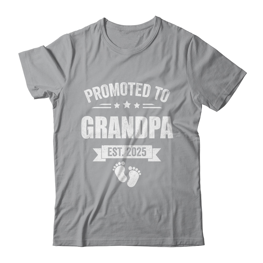 Promoted To Grandpa Est 2025 Fathers Day First Time New Shirt & Hoodie | teecentury