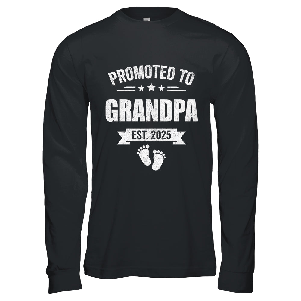 Promoted To Grandpa Est 2025 Fathers Day First Time New Shirt & Hoodie | teecentury