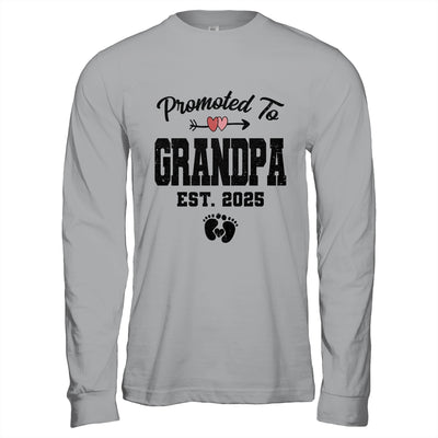 Promoted To Grandpa Est 2025 First Time Fathers Day Shirt & Hoodie | teecentury