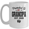 Promoted To Grandpa Est 2025 First Time Fathers Day Mug | teecentury