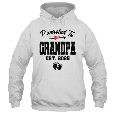 Promoted To Grandpa Est 2025 First Time Fathers Day Shirt & Hoodie | teecentury