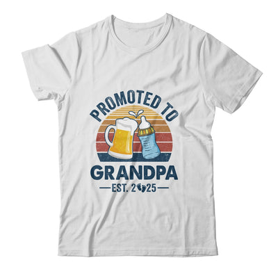 Promoted To Grandpa Est 2025 First Time Fathers Day Vintage Shirt & Hoodie | teecentury
