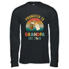 Promoted To Grandpa Est 2025 Vintage New Fathers Day Shirt & Hoodie | teecentury
