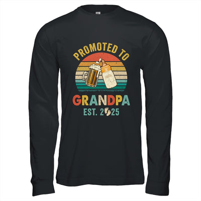 Promoted To Grandpa Est 2025 Vintage New Fathers Day Shirt & Hoodie | teecentury