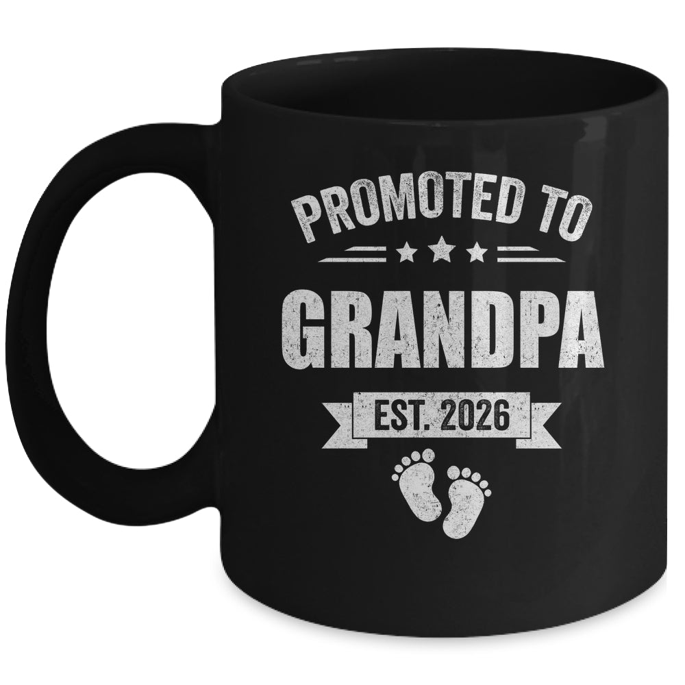 Promoted To Grandpa Est 2026 Fathers Day First Time New Mug | teecentury