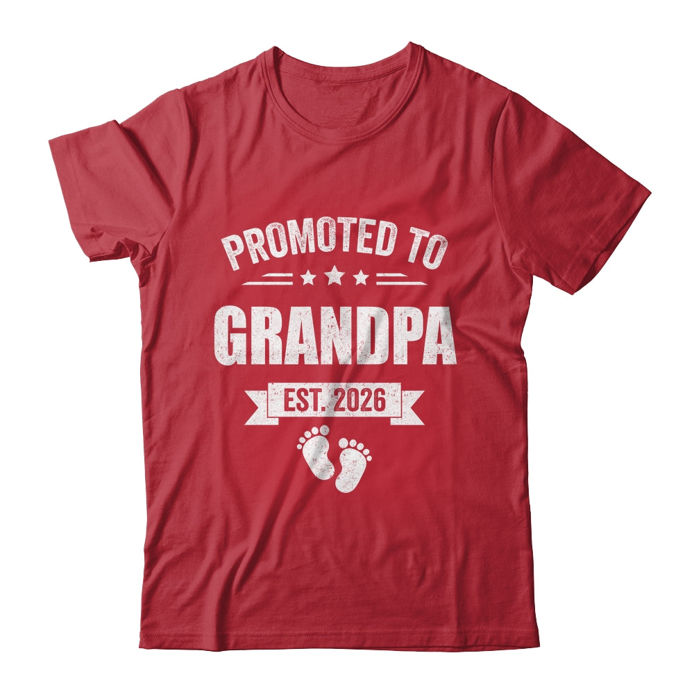Promoted To Grandpa Est 2026 Fathers Day First Time New Shirt & Hoodie | teecentury