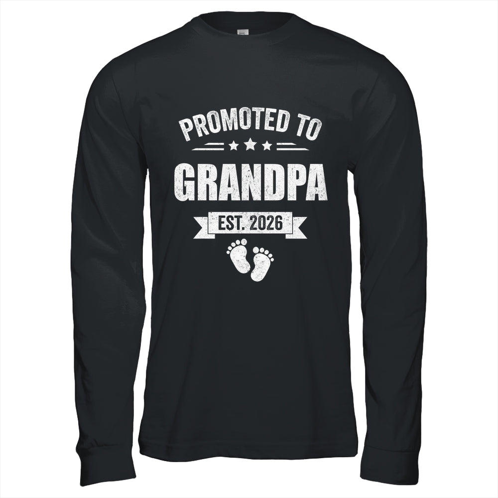 Promoted To Grandpa Est 2026 Fathers Day First Time New Shirt & Hoodie | teecentury