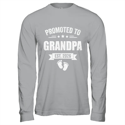Promoted To Grandpa Est 2026 Fathers Day First Time New Shirt & Hoodie | teecentury