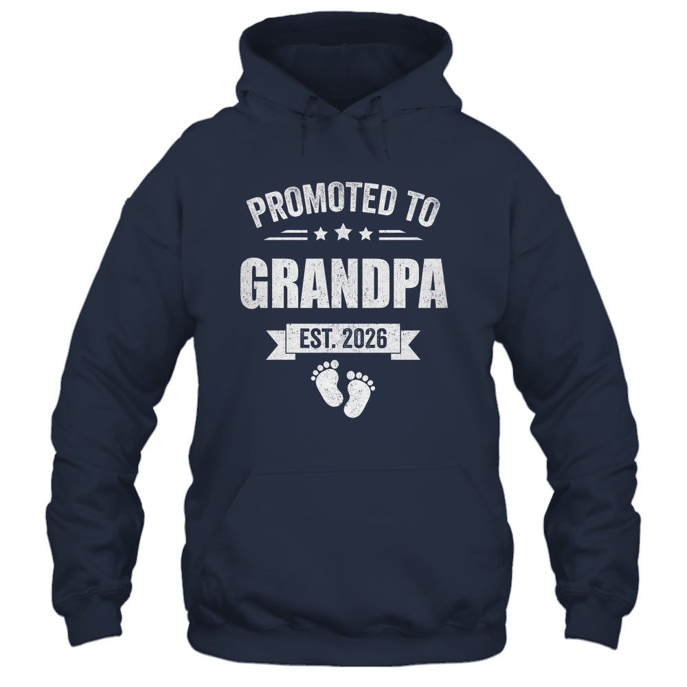 Promoted To Grandpa Est 2026 Fathers Day First Time New Shirt & Hoodie | teecentury