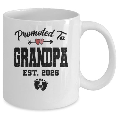 Promoted To Grandpa Est 2026 First Time Fathers Day Mug | teecentury