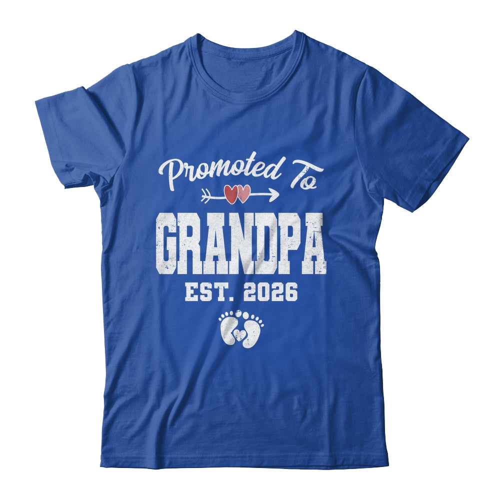Promoted To Grandpa Est 2026 Funny First Time Fathers Day Shirt & Hoodie | teecentury