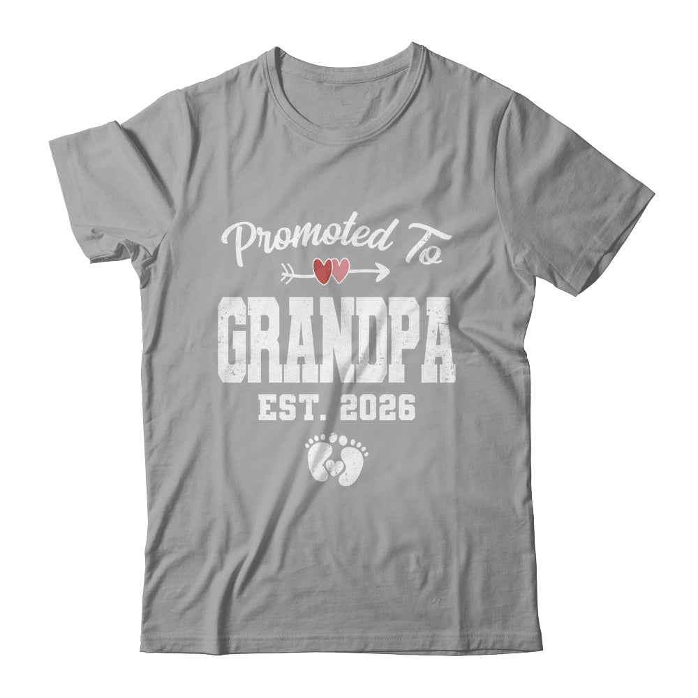 Promoted To Grandpa Est 2026 Funny First Time Fathers Day Shirt & Hoodie | teecentury