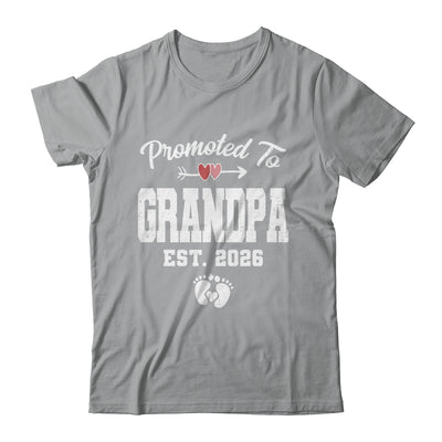 Promoted To Grandpa Est 2026 Funny First Time Fathers Day Shirt & Hoodie | teecentury