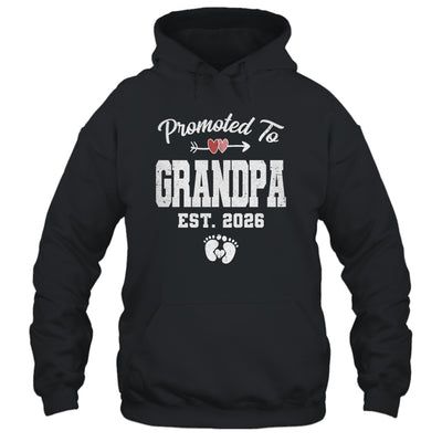 Promoted To Grandpa Est 2026 Funny First Time Fathers Day Shirt & Hoodie | teecentury