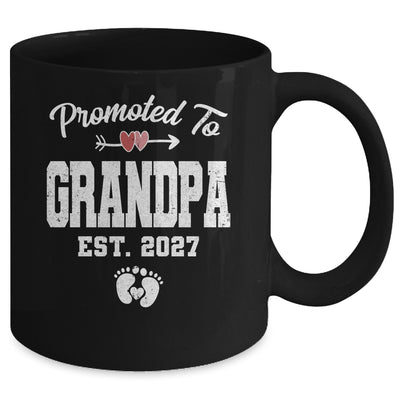 Promoted To Grandpa Est 2027 Funny First Time Fathers Day Mug | teecentury