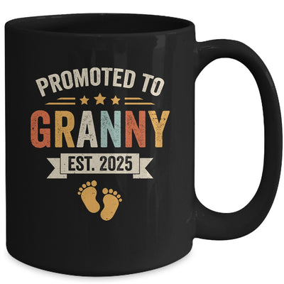 Promoted To Granny 2025 Retro Soon To Be Granny Est 2025 Mug | teecentury