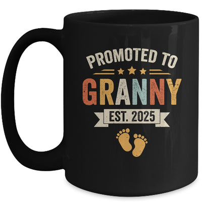 Promoted To Granny 2025 Retro Soon To Be Granny Est 2025 Mug | teecentury