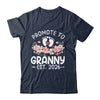 Promoted To Granny 2026 First Time Floral New Granny Shirt & Hoodie | teecentury