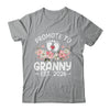 Promoted To Granny 2026 First Time Floral New Granny Shirt & Hoodie | teecentury