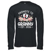 Promoted To Granny 2026 First Time Floral New Granny Shirt & Hoodie | teecentury