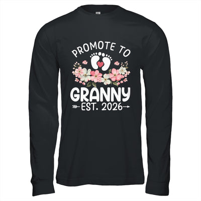 Promoted To Granny 2026 First Time Floral New Granny Shirt & Hoodie | teecentury