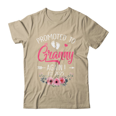 Promoted To Granny Again Est 2025 Mothers Day Shirt & Tank Top | teecentury