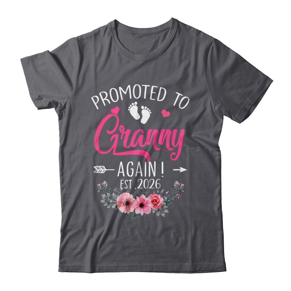Promoted To Granny Again Est 2026 Mothers Day Shirt & Tank Top | teecentury