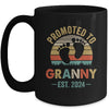 Promoted To Granny Est 2024 Mothers Day Vintage Mug | teecentury