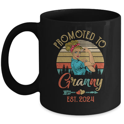 Promoted To Granny Est 2024 Retro First Time Granny Mug | teecentury
