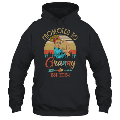 Promoted To Granny Est 2024 Retro First Time Granny Shirt & Tank Top | teecentury