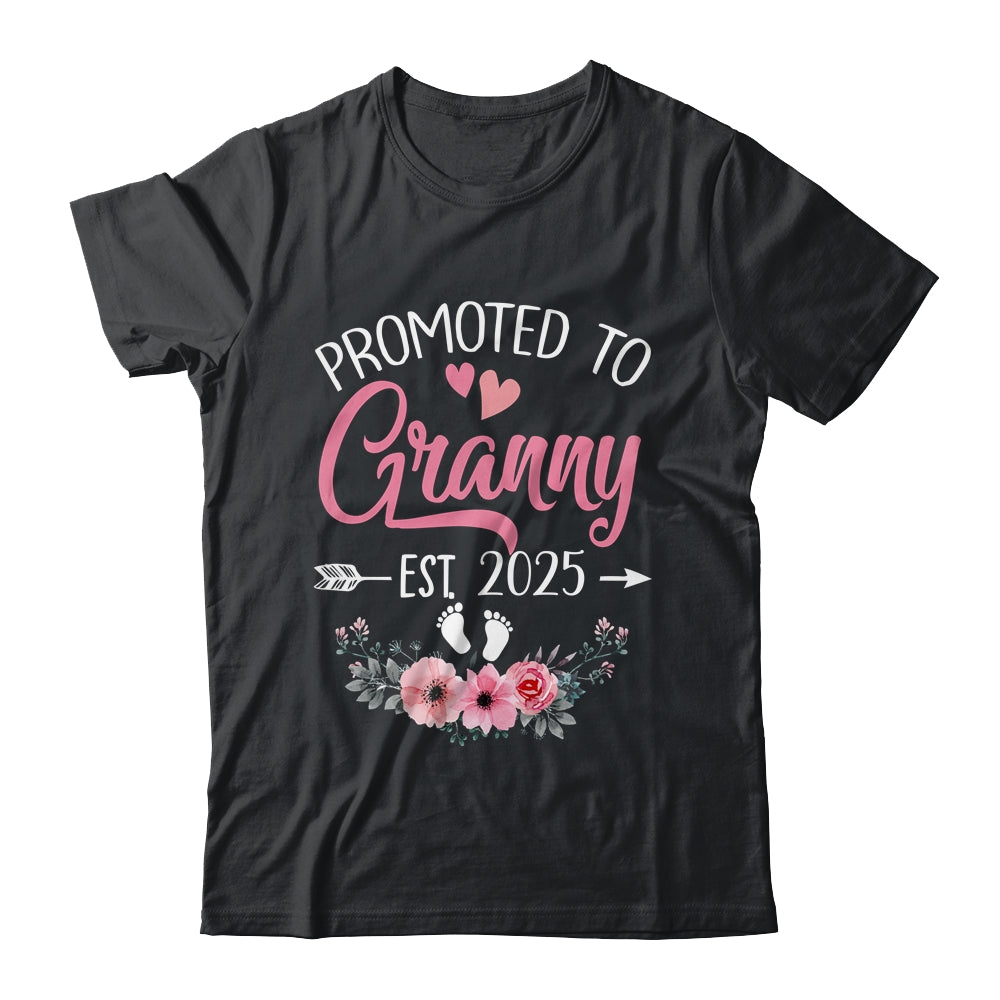Promoted To Granny Est 2025 Mothers Day First Time Shirt & Tank Top | teecentury
