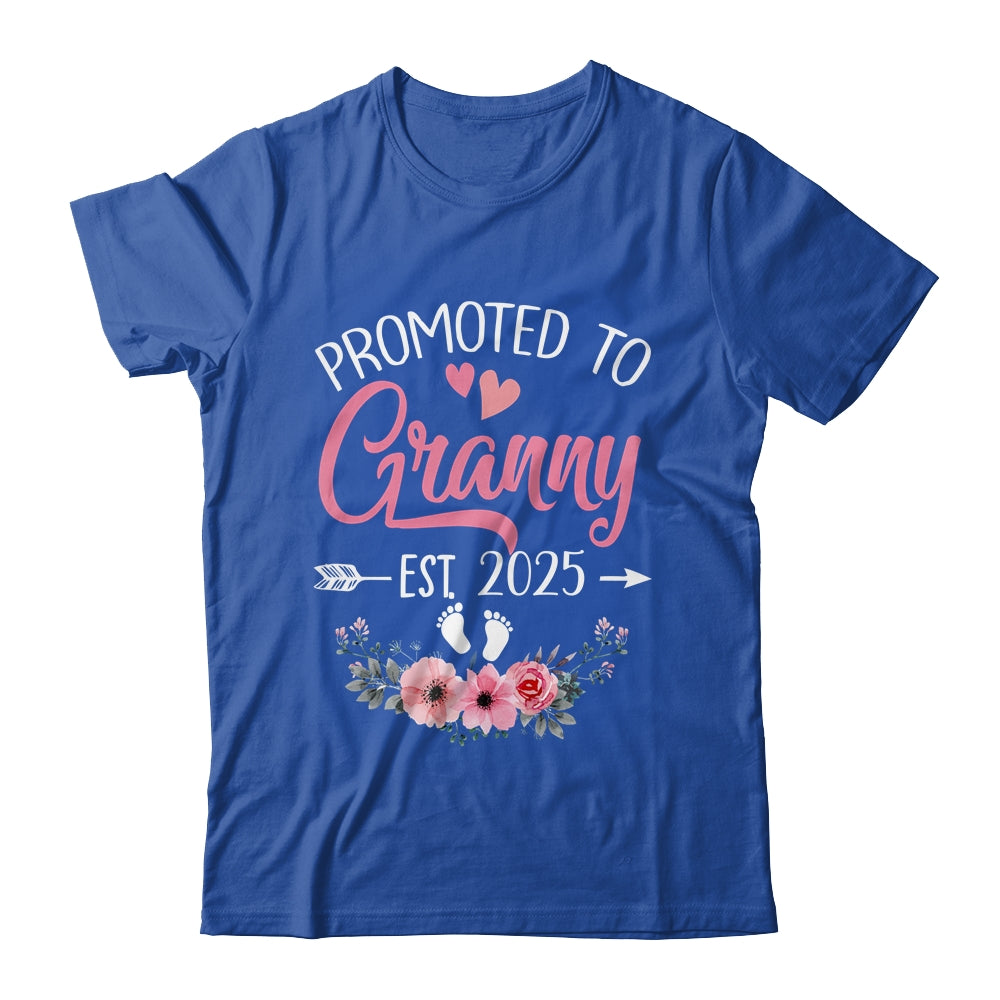 Promoted To Granny Est 2025 Mothers Day First Time Shirt & Tank Top | teecentury