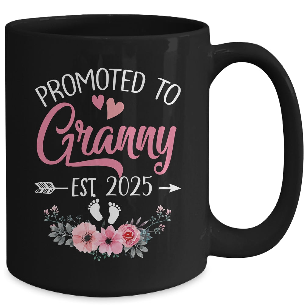 Promoted To Granny Est 2025 Mothers Day First Time Mug | teecentury